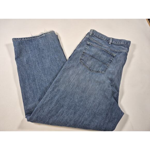 Cremieux Mens Medium Wash Relaxed Fit Straight Leg Denim Blue Jeans 46 x 30 - Picture 6 of 6